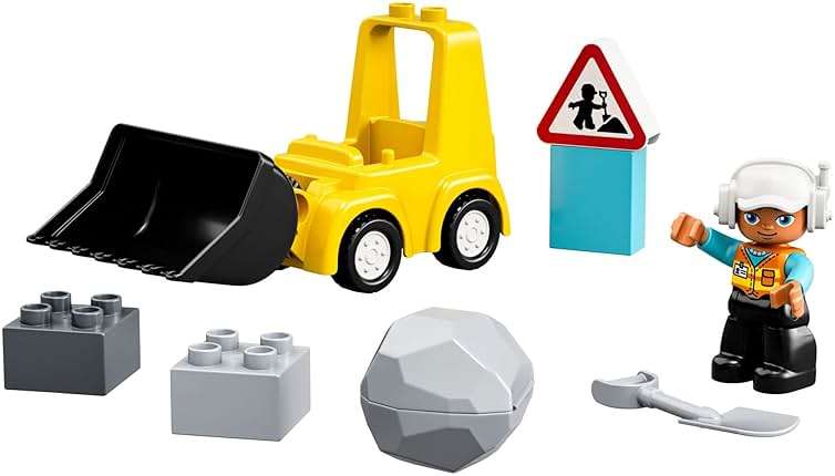 LEGO DUPLO Town Bulldozer Construction Vehicle 10930 Toy Set, Early Development and Activity Toys, Gift for Grandchildren, Toddlers, Boys & Girls Ages 2 Years Old and Up - Image 5