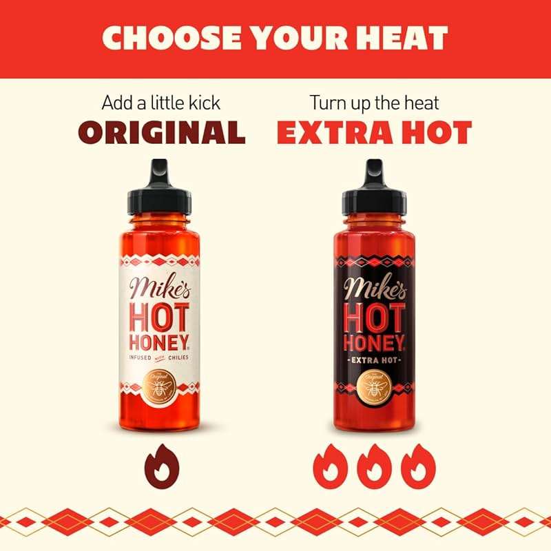 Mike's Hot Honey, America's #1 Brand of Hot Honey, Spicy Honey Infused with Chili Peppers, Certified Kosher, Gluten-Free, Paleo-Friendly, Sweet Heat, Perfect for Hot Sauce Lovers (10oz Bottle, 1 Pack) - Image 6
