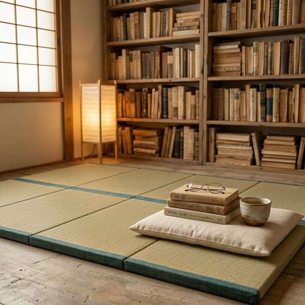 MustMat Tatami Futon Mattress Foldable Tatami Mat Twin Japanese Floor Mattress Rush Grass Floor Bed 35.4"x78.7"x1.2"(1 piece) - Image 8