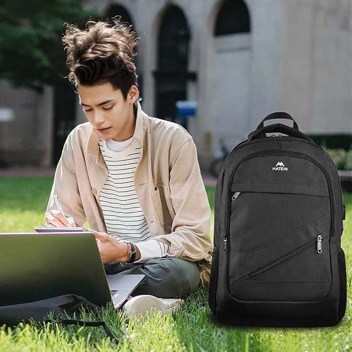 MATEIN 17 Inch Work Laptop Backpack, Large College Computer Bookbag with TSA Laptop Compartment, Water Resistant Business Travel Backpack with Anti Theft Pocket, Graduation Gifts for Men Women - Image 9