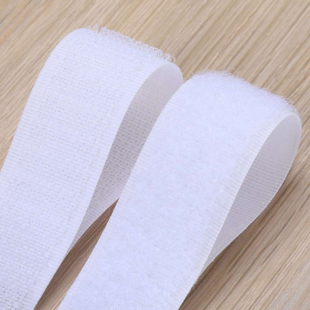 LLPT Hook and Loop Tape 2 Inch x 23 Feet Each Roll Heavy Duty Adhesive Industrial Strength Hook Loop Strip Mounting Tape for Indoor and Outdoor White (HTW230) - Image 3