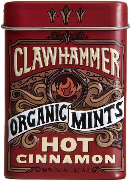 Clawhammer Organic Hot Cinnamon Mints, 30 GR - Image 1