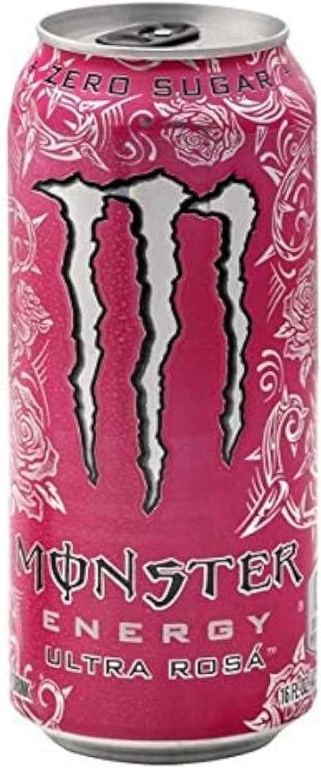 Monster Energy Drink Ultra Rosa 16 Oz Can (Pack of 12) - Image 1