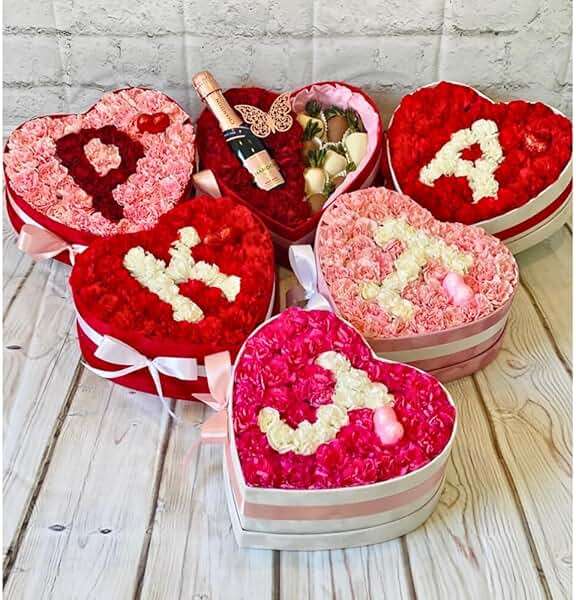 UNIKPACKAGING Premium Quality Heart Shaped Velvet Flower Boxes, SET OF 3, Gift Boxes for Luxury Flower and Gift Arrangements, with Lids, (Black) - Image 7