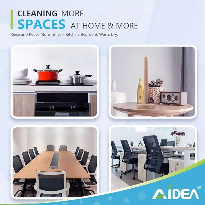 AIDEA Cleaning Wipes, Multi-Purpose Towel Reusable Cleaning Cloths-80Ct(1 Pack), Domestic Wipes, Dish Cloths-(12''x24'') - Image 6