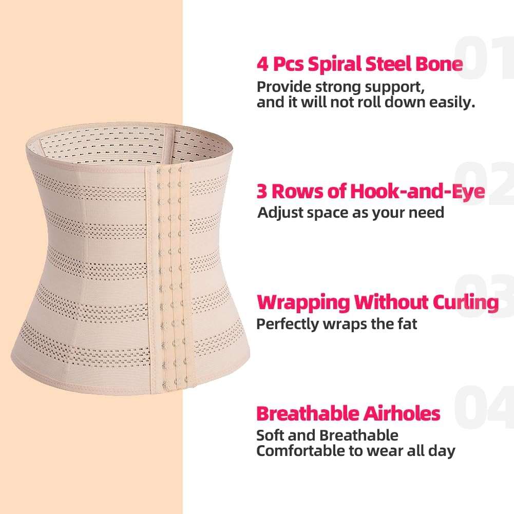 Waist Trainer Corsets for Women Underbust Sport Trimmer Belts Cincher Hourglass Body Shaper Girdle - Image 2