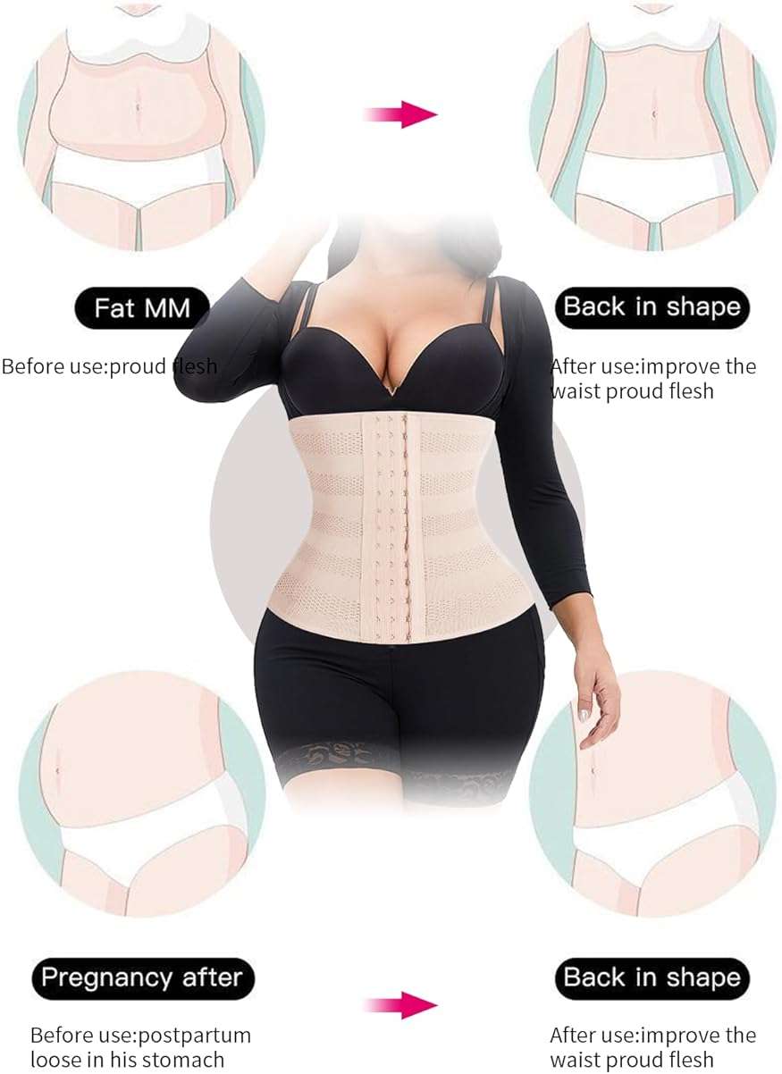 Waist Trainer Corsets for Women Underbust Sport Trimmer Belts Cincher Hourglass Body Shaper Girdle - Image 4
