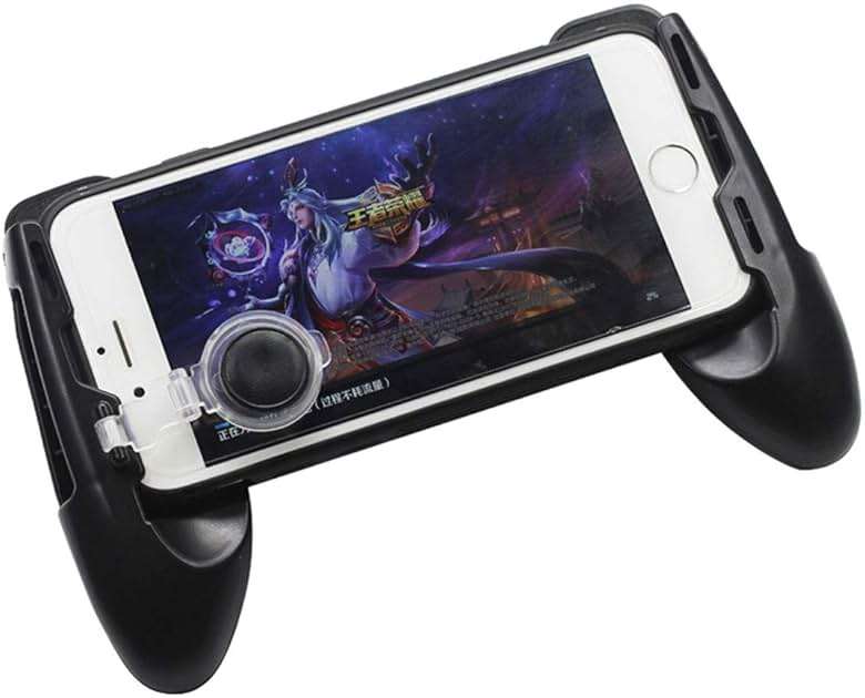 Mobile Joystick Controller Grip Case for Smartphones, Mobile Phone Gaming Grip with Joystick, Controller Holder Ergonomic Design (Black Type 01) - Image 3