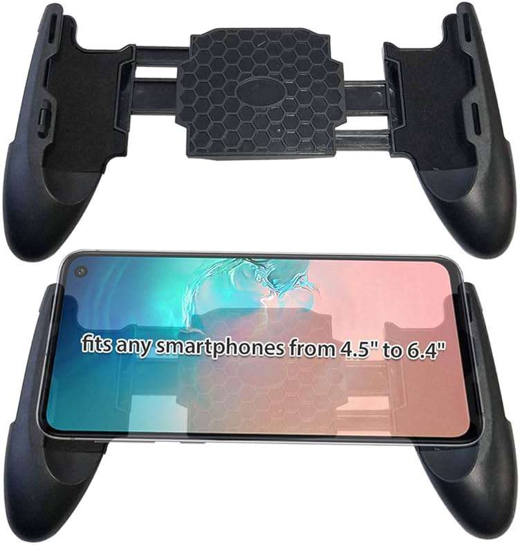 Mobile Joystick Controller Grip Case for Smartphones, Mobile Phone Gaming Grip with Joystick, Controller Holder Ergonomic Design (Black Type 01) - Image 7