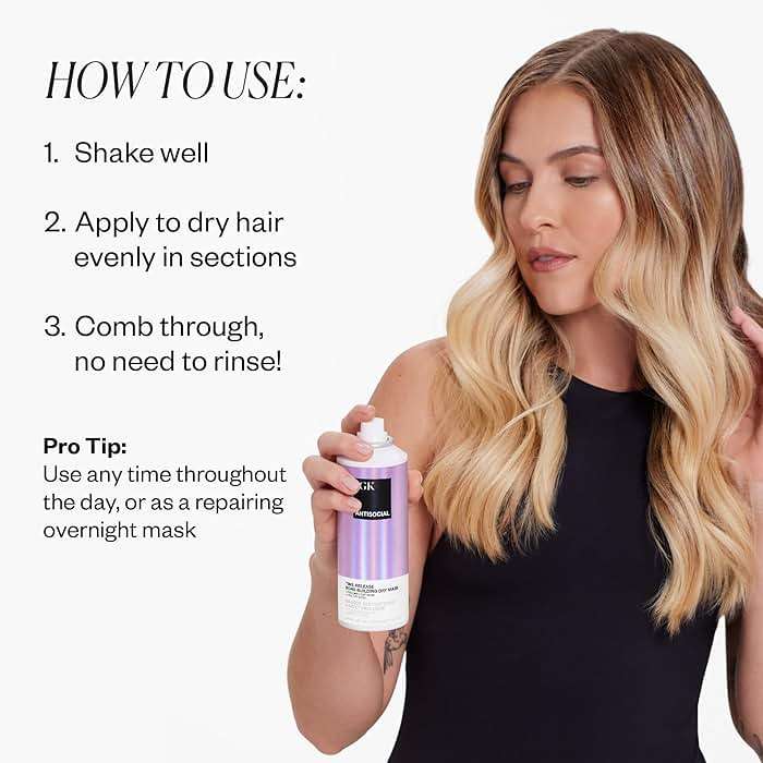 IGK ANTISOCIAL Bond-Building Dry Hair Mask Travel | Repair + Soften + Shine | Vegan + Cruelty Free | 1.7 Oz - Image 5