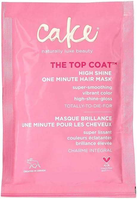 Cake Beauty The Top Coat One Minute High Shine Hair Mask, 1.76 Ounce - Image 1
