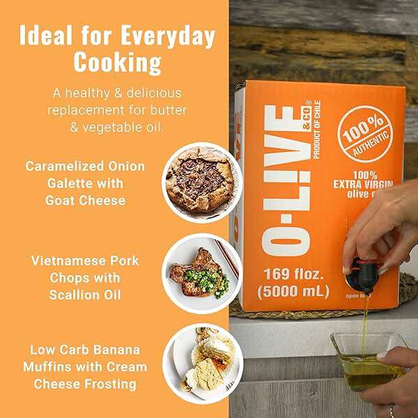 O-Live & Co. 5L (169 Fl Oz) 100% Extra Virgin Olive Oil Bulk Refill Spouted Box - No Additive - Single Origin EVOO - First Cold Pressed - Polyphenol Rich - New Harvest - Award Winner - Versatile - Image 5