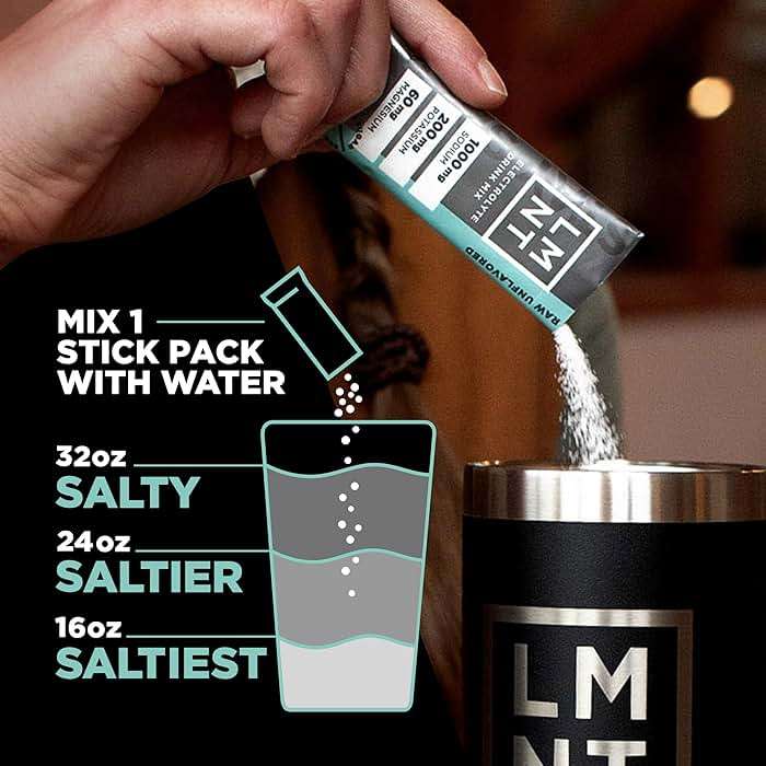 LMNT Zero Sugar Electrolytes - Raw Unflavored Salt | Drink Mix | 30-Count - Image 6