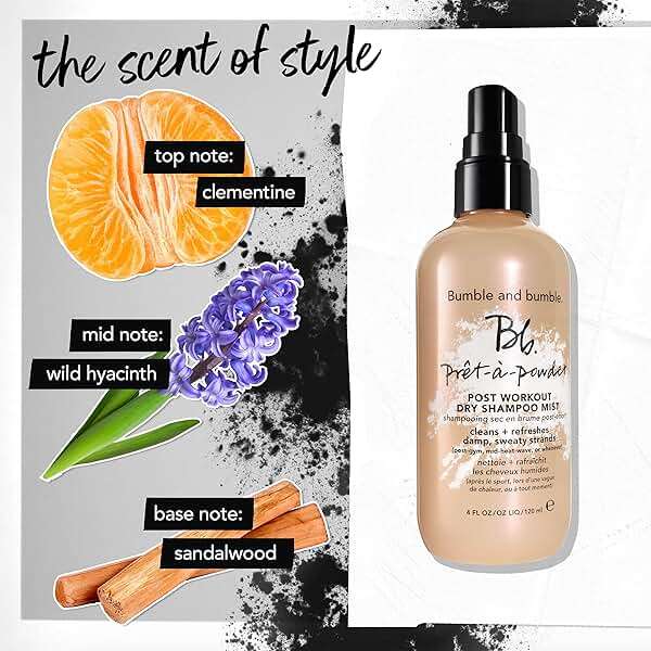 Bumble and bumble. Prêt-à-powder Post Workout Non-Aerosol Dry Shampoo Hair Mist | Cleanses Sweat + Eliminates Odor | For All Curly, Wavy, Straight Hair Types - Image 7