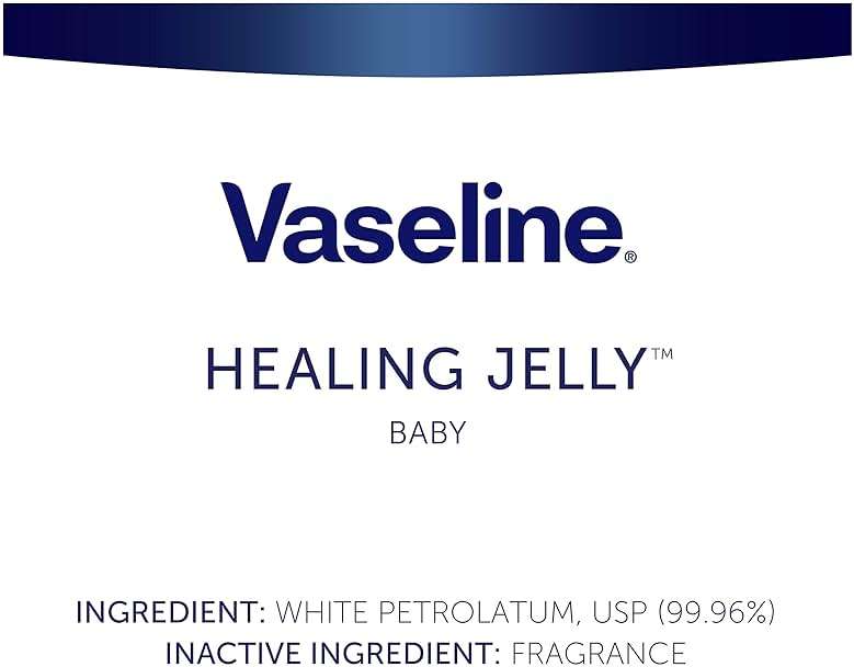 Vaseline Healing Jelly Petroleum Jelly For Diaper Rash Moisturizer For Baby Hypoallergenic Skin Protectant 2.89 oz - Image 4