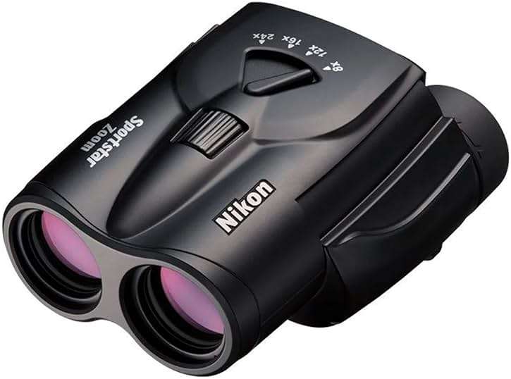 Nikon Sportstar Zoom 8-24x25mm Binoculars - Multi-Coated Lenses, Porro Prism Optics, Fast Focus Control - Compact Lightweight Binocular for Sports Events, Wildlife & Outdoor Viewing - Image 2