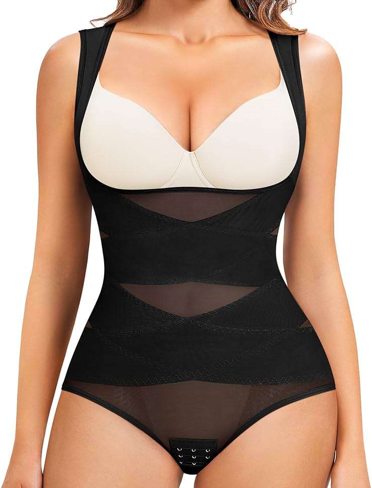 Gotoly Women Waist Trainer Bodysuit Full Body Shaper Vest Tummy Control Slim Corset Shapewear Tank Tops - Image 1