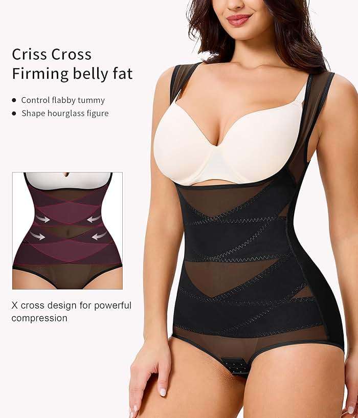 Gotoly Women Waist Trainer Bodysuit Full Body Shaper Vest Tummy Control Slim Corset Shapewear Tank Tops - Image 2