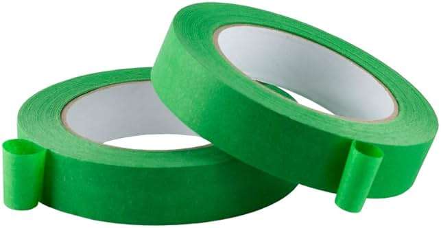 Lichamp 10 Pack Green Painters Tape 1 inch, Medium Adhesive Green Masking Tape Bulk Multi Pack, 1 inch x 55 Yards x 10 Rolls (550 Total Yards) - Image 3