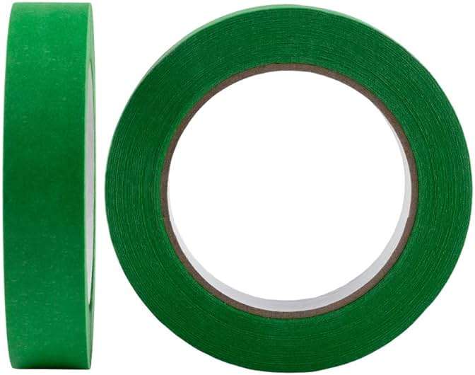Lichamp 10 Pack Green Painters Tape 1 inch, Medium Adhesive Green Masking Tape Bulk Multi Pack, 1 inch x 55 Yards x 10 Rolls (550 Total Yards) - Image 5