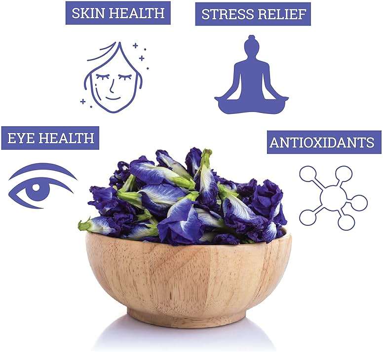 INCAS 100% USDA Organic Butterfly Pea Flower 4.41 oz (375+ Cups) DIRECT FROM SOURCE Thailand Non GMO Verified Dried Caffeine Free Gluten Free Vegan Rich in Antioxidants Free eBook - Image 7