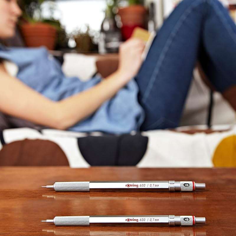 Rotring 600 Mechanical Pencil 0.5 mm Blue Full-Metal Pencil Body Hexagonal Drafting Stocking Stuffer Holiday Gifts for College Students Christmas Gifts for Teachers - Image 6