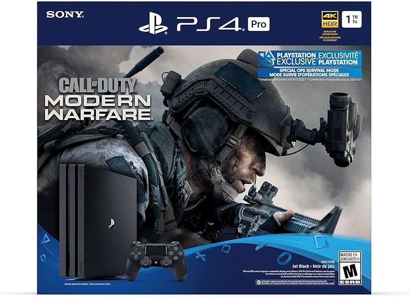 PlayStation 4 Pro 1TB Console - Call of Duty: Modern Warfare Bundle (Renewed) - Image 1