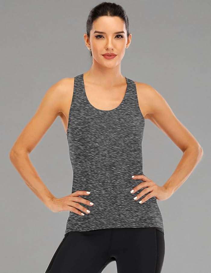 ICTIVE Womens Cross Backless Workout Tops for Women Racerback Tank Tops Open Back Running Muscle Tank Yoga Shirts - Image 4