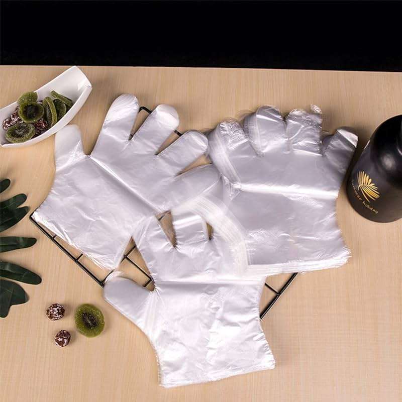 HLIN 1500 Pcs Plastic Gloves Disposable - Food Prep Gloves Disposable Transparent for Food Service, Cleaning, One Size Fits Most - Image 4