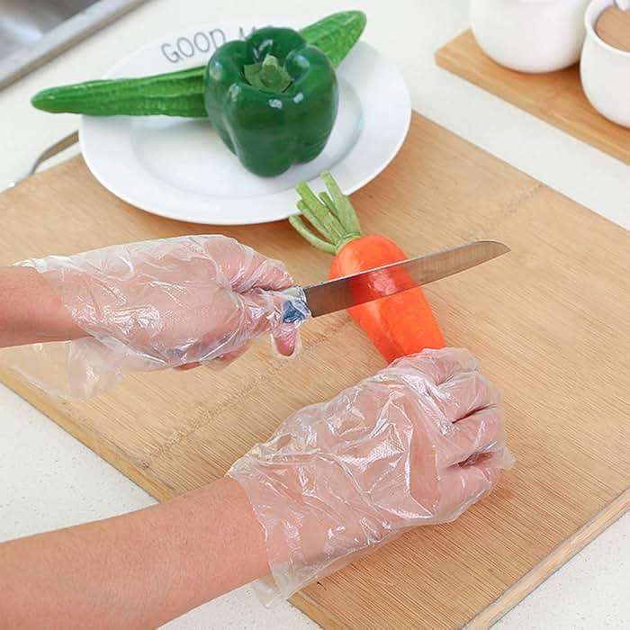 HLIN 1500 Pcs Plastic Gloves Disposable - Food Prep Gloves Disposable Transparent for Food Service, Cleaning, One Size Fits Most - Image 5
