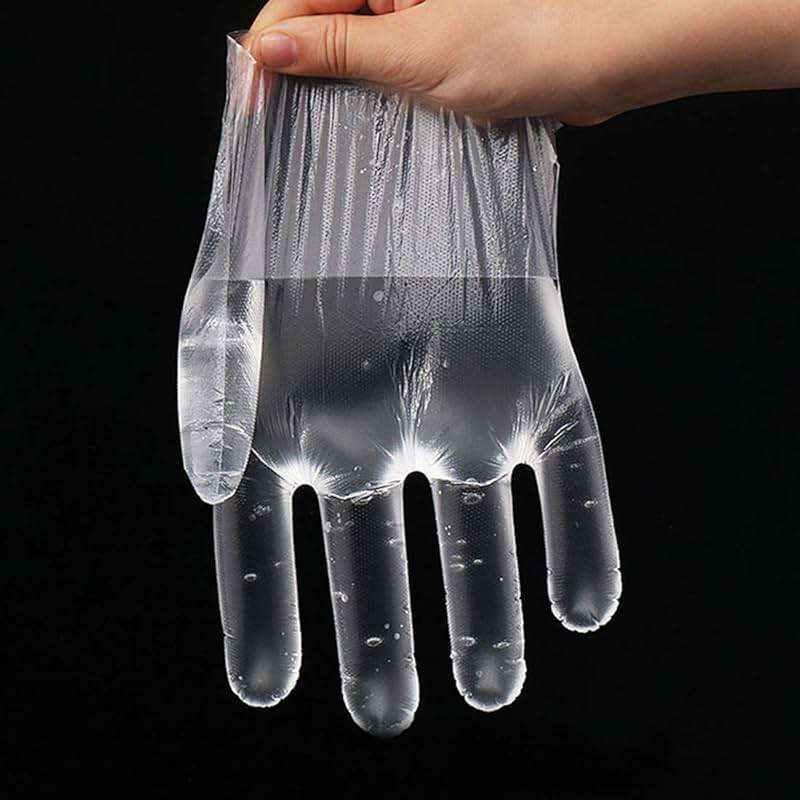 HLIN 1500 Pcs Plastic Gloves Disposable - Food Prep Gloves Disposable Transparent for Food Service, Cleaning, One Size Fits Most - Image 6