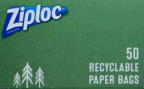 Ziploc Paper Sandwich and Snack Bags, Recyclable & Sealable with Fun Designs, 50 Bags Total - Image 14