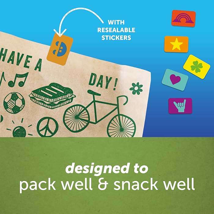 Ziploc Paper Sandwich and Snack Bags, Recyclable & Sealable with Fun Designs, 50 Bags Total - Image 9