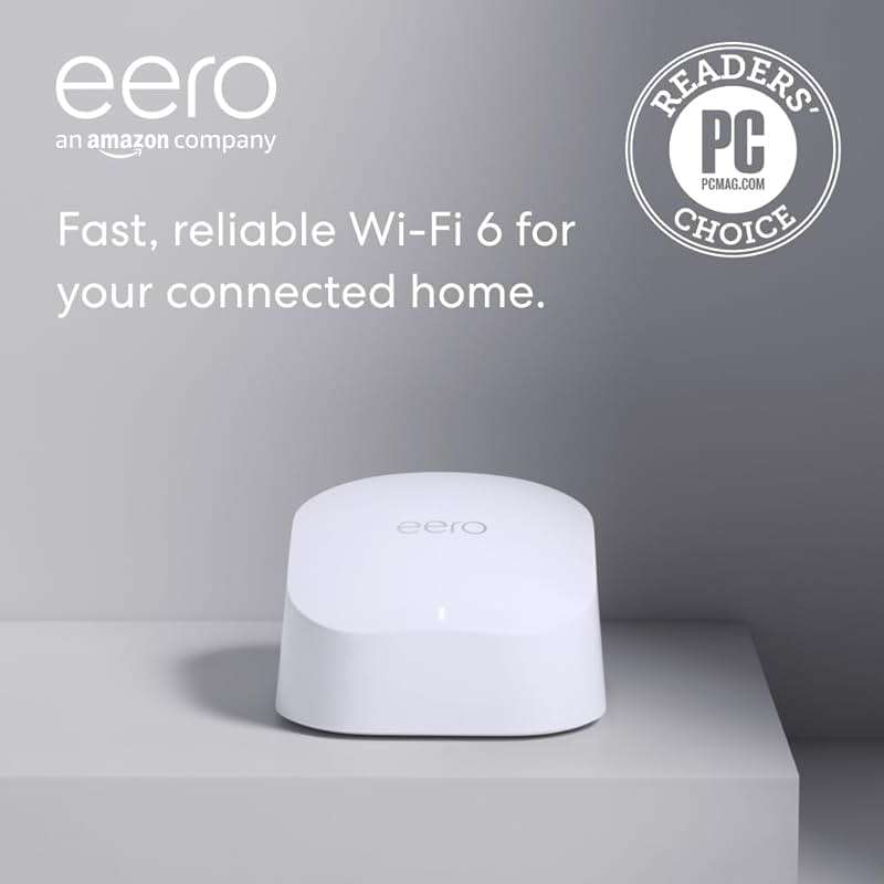 Amazon eero 6 mesh wifi router - Supports internet plans up to 900 Mbps, Coverage up to 1,500 sq. ft., Connect 75+ devices, 1-pack - Image 7