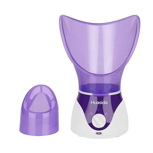 Facial Steamer Personal Steam Inhaler Sauna Facial Steamer Hot Mist Moisturizing Beauty Instrument Rejuvenate and Hydrate Your Skin (Purple) - Image 1