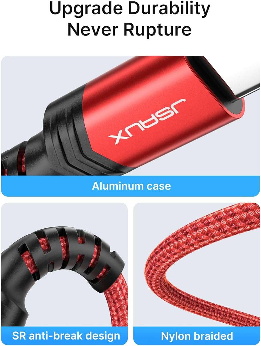 JSAUX USB C to 3.5mm Audio Aux Jack Cable for iPhone 17 Pro Max/Air [3.3ft], Type C to 3.5mm Headphone Car Stereo Cord Compatible with iPhone 16/15 Pro Max,Samsung Galaxy S25 S24, iPad Pro, Pixel 9/8 - Image 5