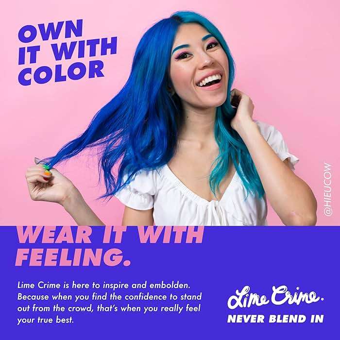 Lime Crime Unicorn Hair Dye Full Coverage, Genie (Deep Violet Purple) - Damage-Free Semi-Permanent Hair Color Conditions & Moisturizes - Temporary Hair Tint Kit Has A Sugary Citrus Vanilla Scent - Image 7