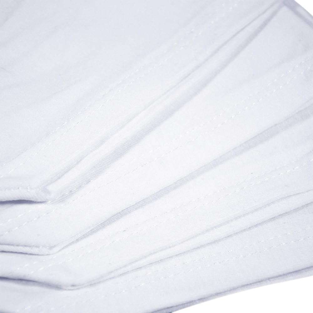 Eurow Moisturizing Cotton and Spandex Therapy Socks for Softening Dry Feet, Deep Hydration, and Spa-Like Skin Care Treatment, Perfect for Cracked Heels and Rough Skin, 2-Pair Set, White - Image 3