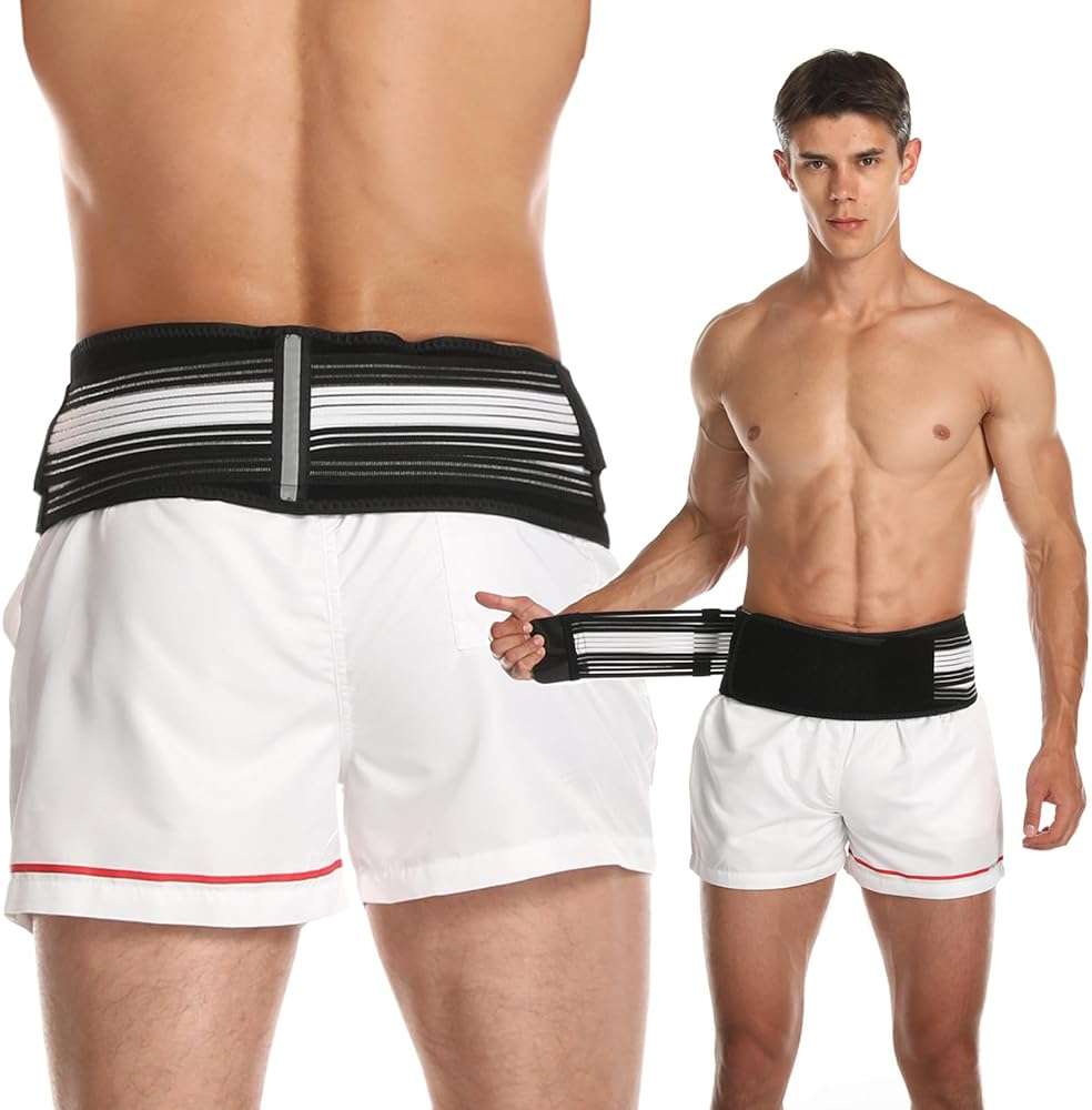Paskyee Sciatica Belt, Sacroiliac Hip Band for Men Women - Sciatic, Lower Back, Si Joint, Pelvic pain Relief Regular - Image 1
