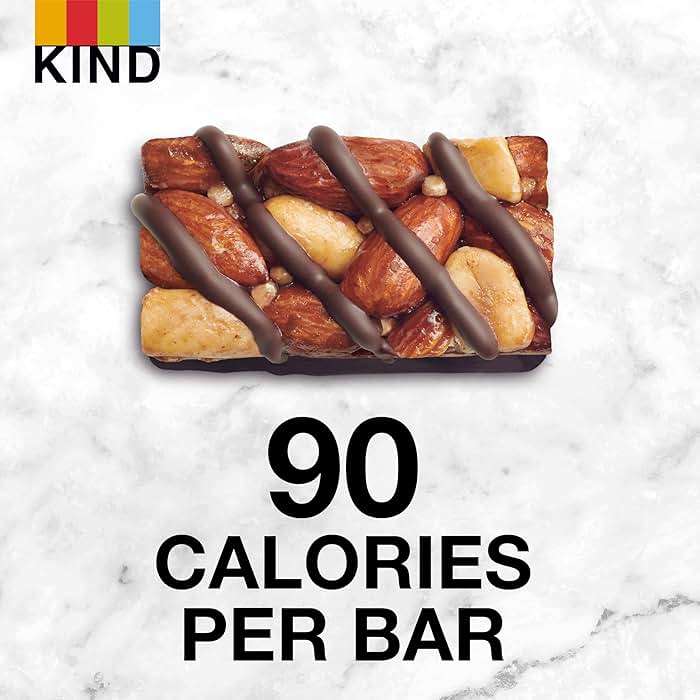 KIND Mini Snack Bars, Dark Chocolate Nuts & Sea Salt, Gluten Free, Low Sugar, Low Calorie Snacks, 10 Count - Image 8