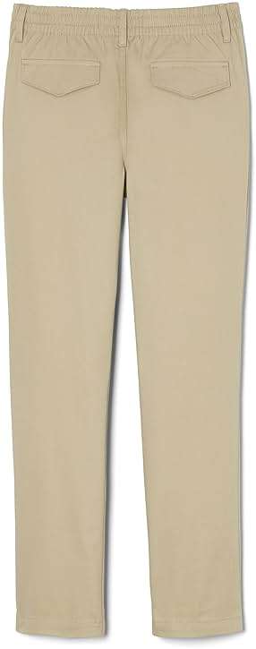 French Toast Girls' Pull-On Straight Fit Stretch Twill Pant - Image 6
