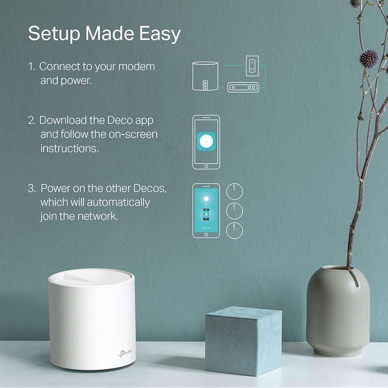 TP-Link Deco WiFi 6 Mesh System (Deco X20) - Covers up to 5800 Sq.Ft, Replaces Wireless Routers and Extenders, 3-Pack, 6 Ethernet Ports in Total, Supports Wired Backhaul, Dual-Band WiFi - Image 8