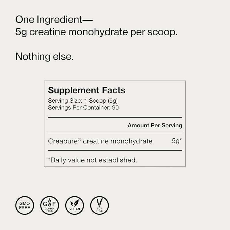Momentous Creatine Monohydrate Powder - Creatine Powder - Supports Strength, Lean Muscle, & Recovery for Men & Women - NSF Certified for Sport - 5 g per Serving - 90 Servings - Image 8