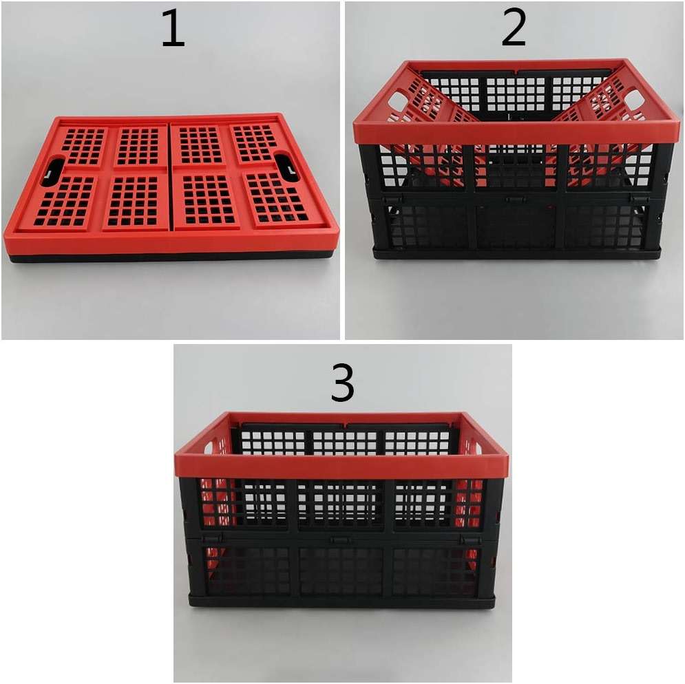 Obstnny 34 Quart Collapsible Storage Bins, Stackable Milk Crate, 3 Packs - Image 5