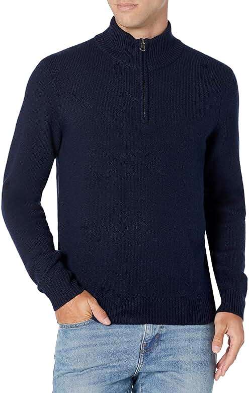 Amazon Essentials Men's Long-Sleeve Soft Touch Quarter-Zip Sweater - Image 2