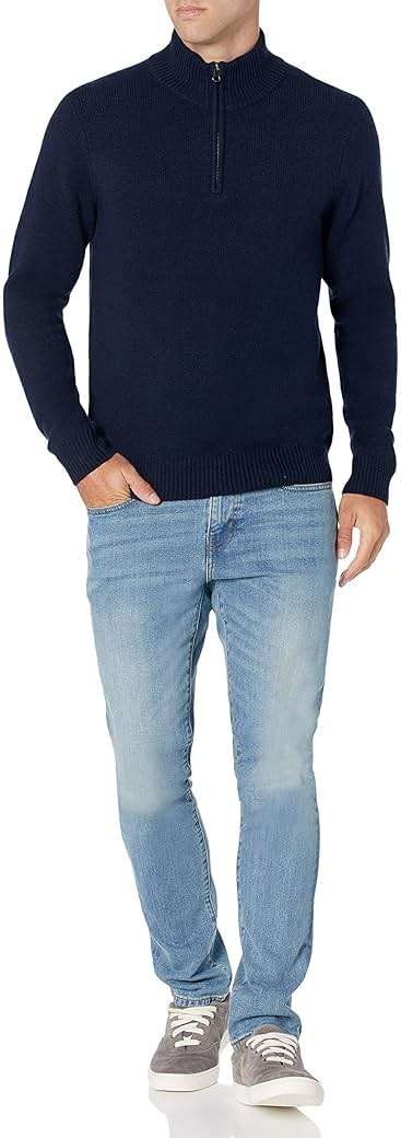 Amazon Essentials Men's Long-Sleeve Soft Touch Quarter-Zip Sweater - Image 5