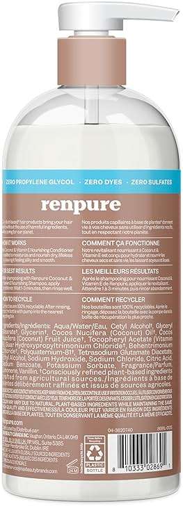 Renpure, Conditioner Coconut Vitamin E, 24 Ounce - Image 2