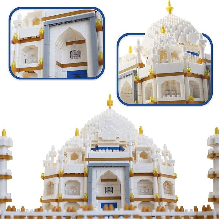 dOvOb Micro Mini Blocks Taj Mahal Building and Architecture Model Set,(4000Pieces) Toys Gifts for Kid and Adult - Image 3