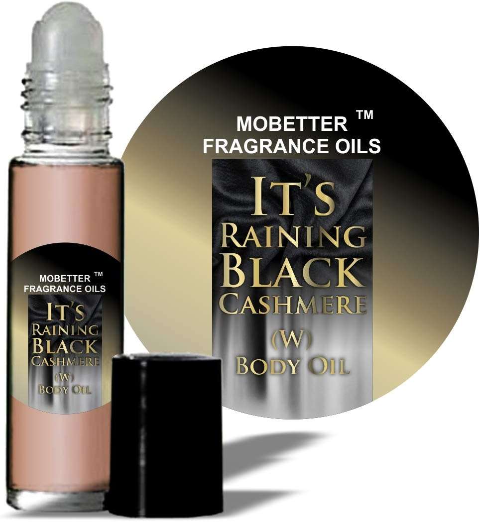 MOBETTER FRAGRANCE OILS It's Raining Black Cashmere Perfume Fragrance Body Oil for Women - Image 1