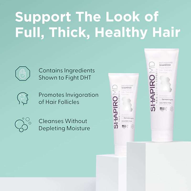 Shapiro MD Hair Growth Experts Vegan Hair Loss Shampoo for Thinning Hair | Experience Healthier, Fuller and Thicker Looking Hair (1 Month Supply) - Image 3